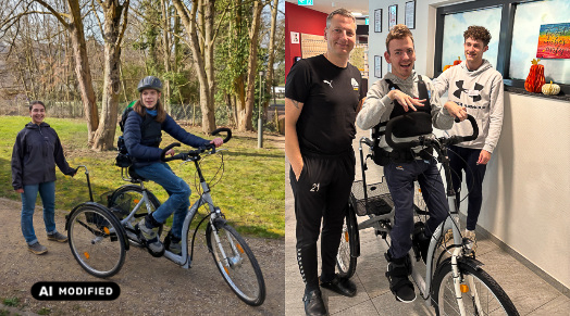 Ein zweites Therapiefahrrad durch die Wilhelm-Oberle-Stiftung!